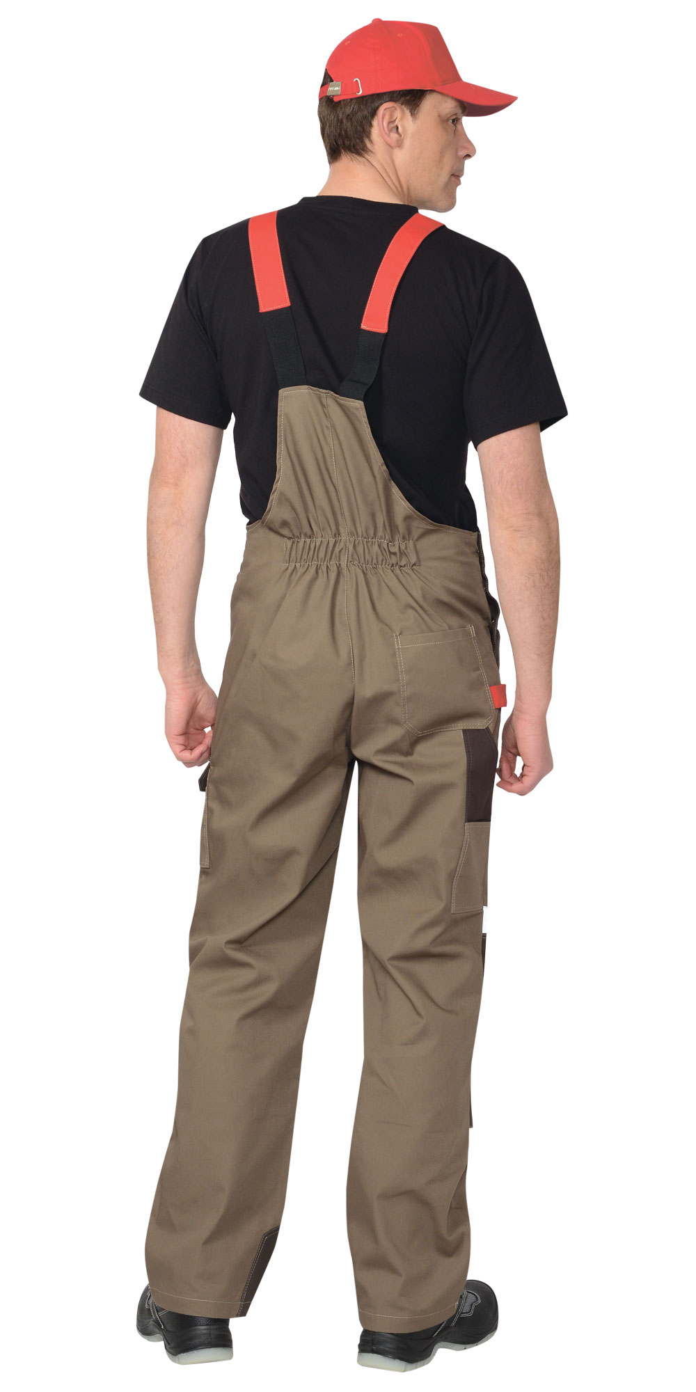 Полукомбинезон СИРИУС-ФАВОРИТ-МЕГА светло коричневый с коричневым, красным и СОП