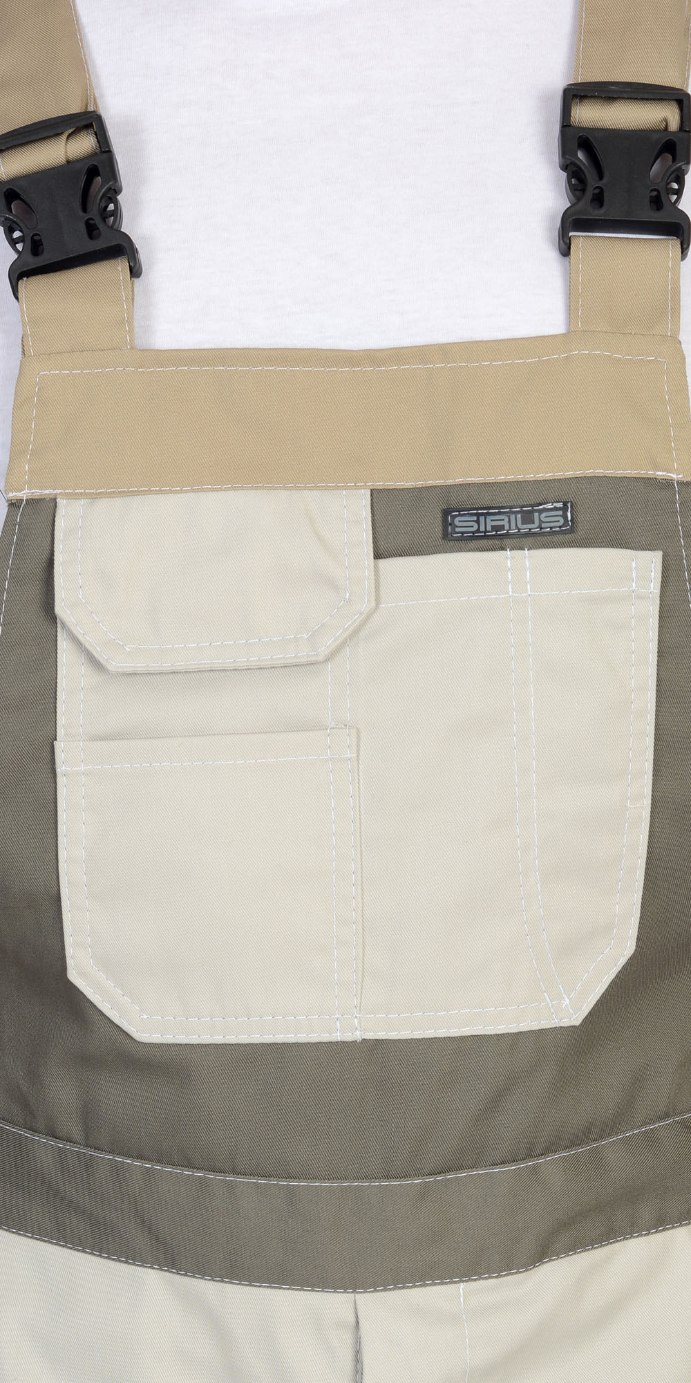 Полукомбинезон СИРИУС-КАСПИЙ молочный с оливой, песочным и СОП