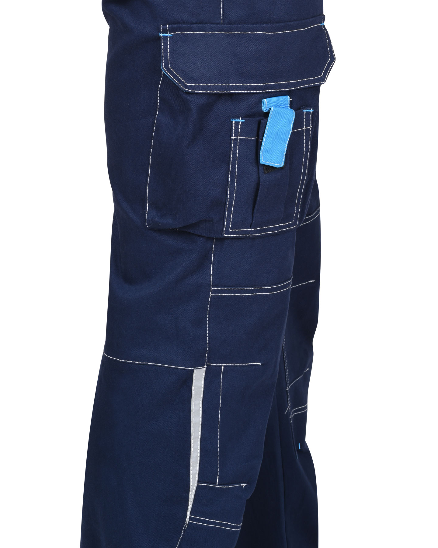 Полукомбинезон СИРИУС-ДЖЕТ синий с голубым тк. мех. стрейч с ВО