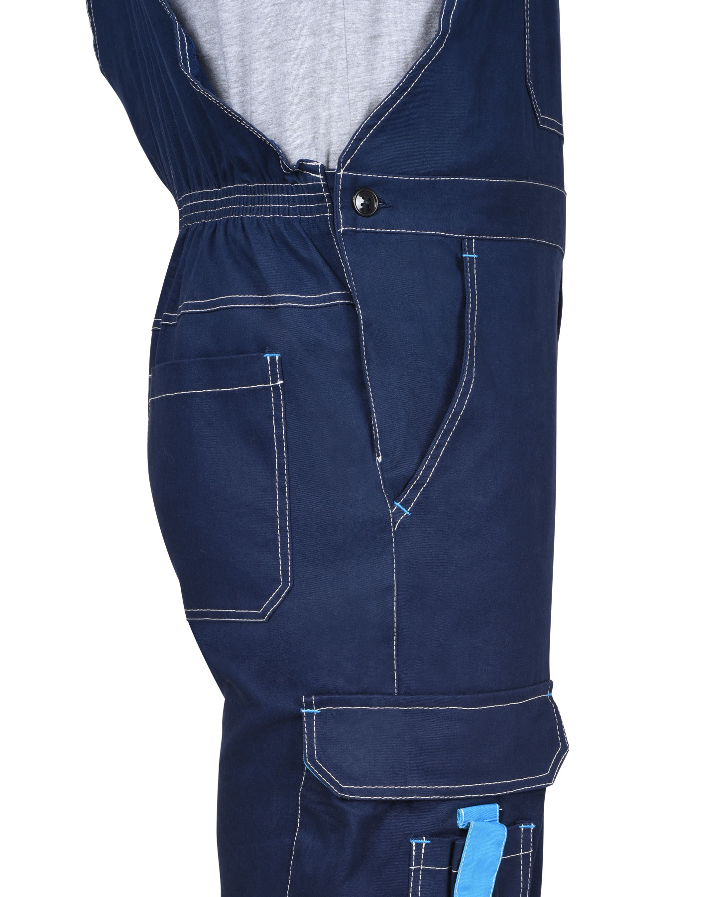 Полукомбинезон СИРИУС-ДЖЕТ синий с голубым тк. мех. стрейч с ВО