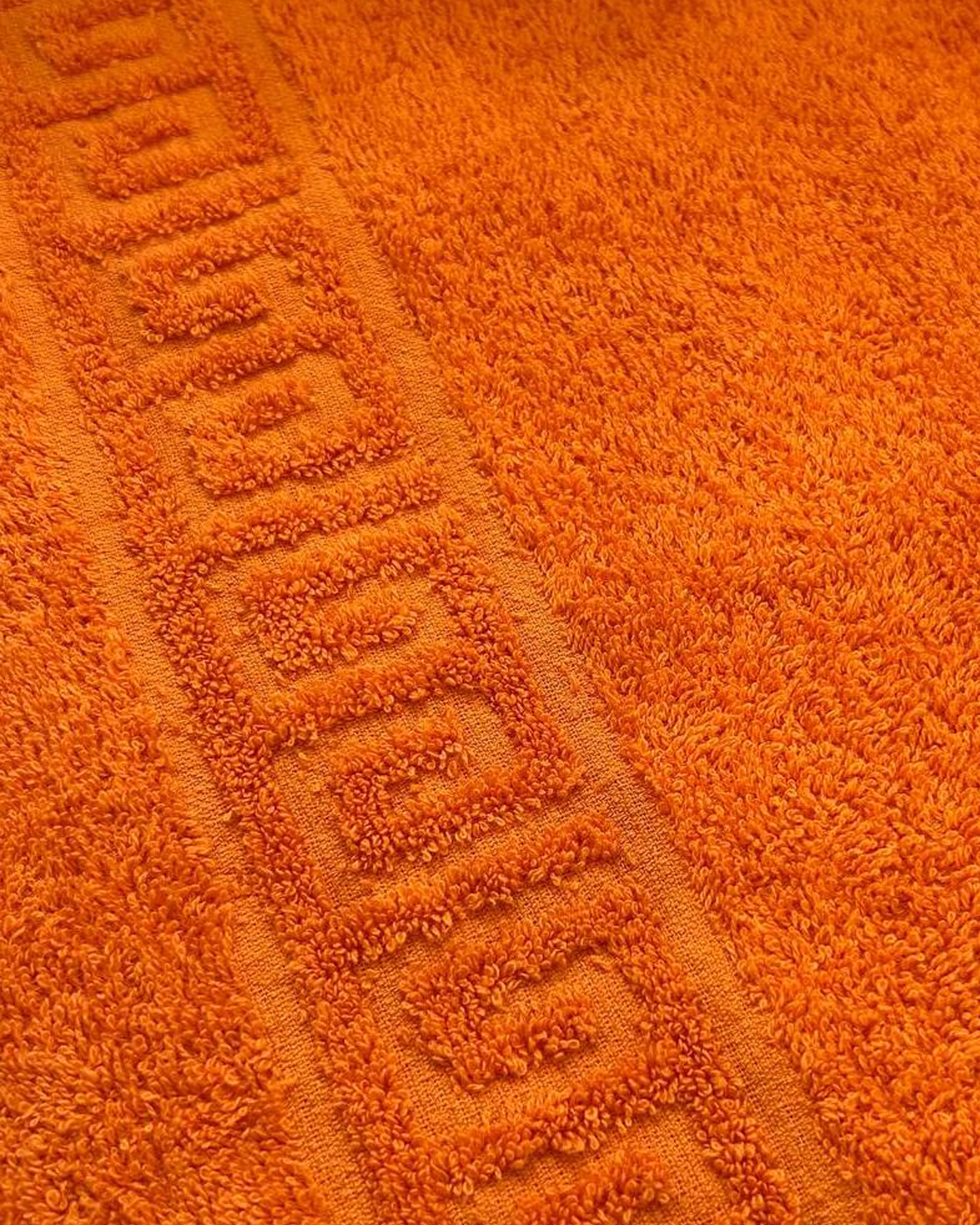 Полотенце махровое (50х90) оранжевый (orange pepper) 430 г/м2 (Туркмения) (х120)