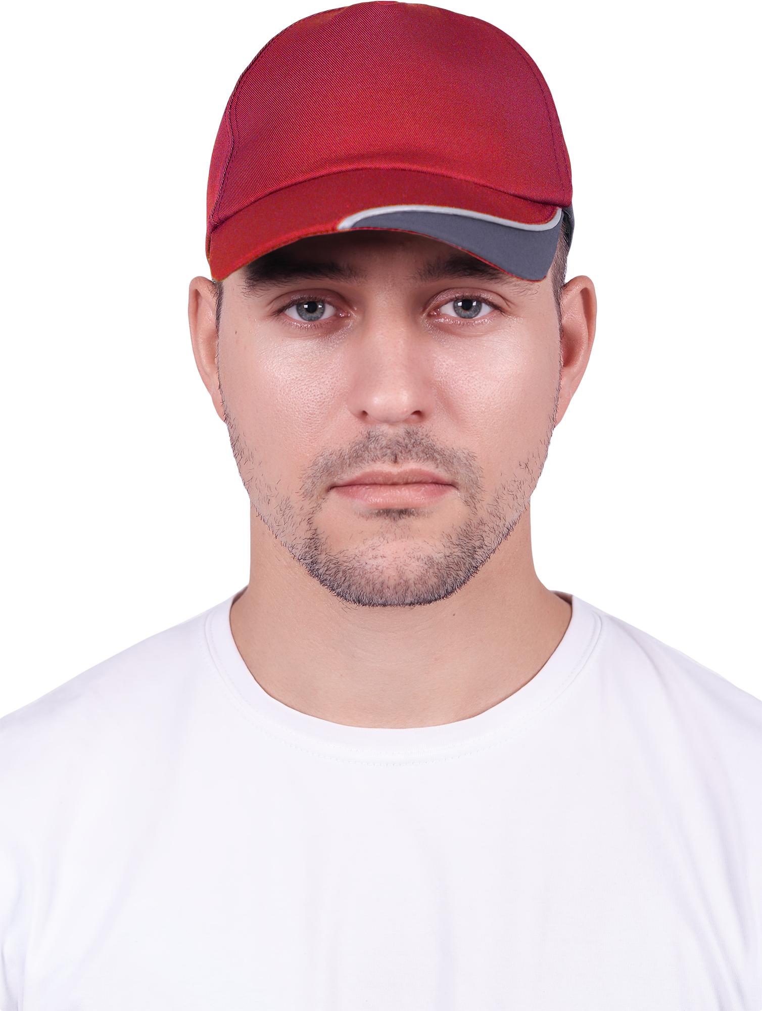 Бейсболка IFORM, красный-серый