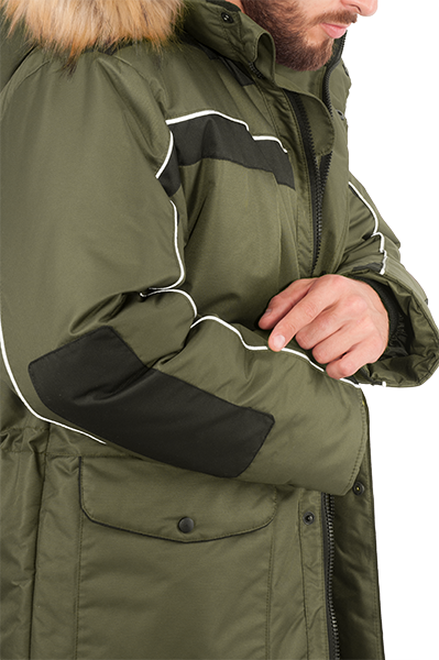 Куртка ДИКСОН зимняя, хаки-черный