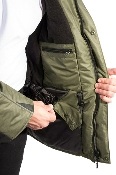 Куртка ДИКСОН зимняя, хаки-черный