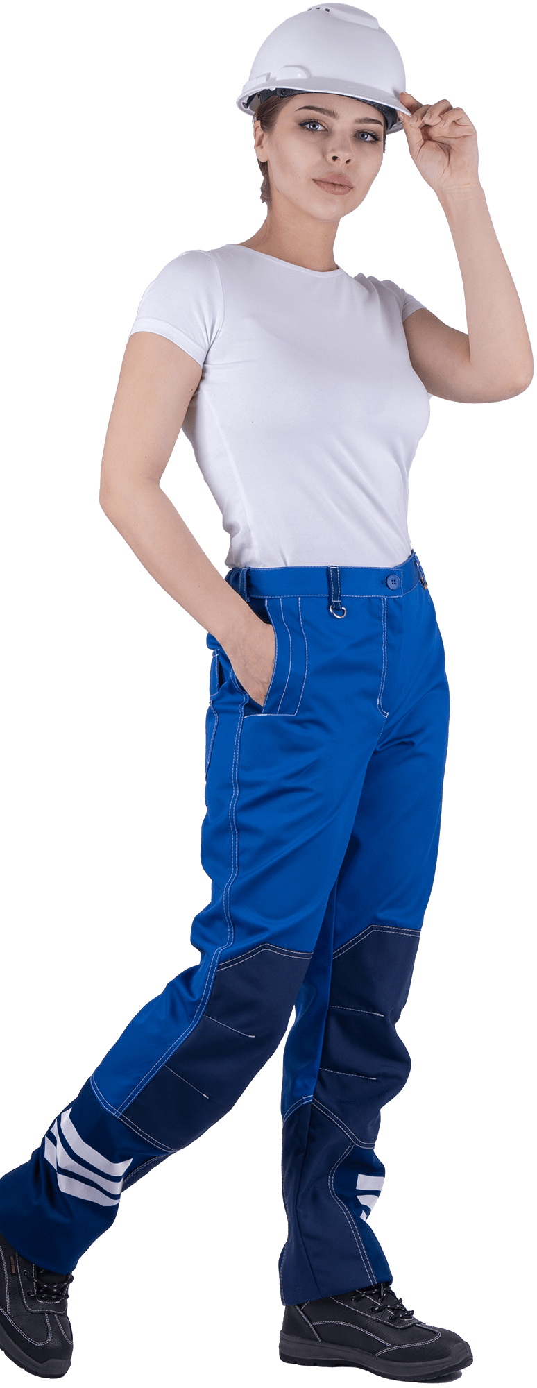 Брюки ЭДВАНС летние, василек-синий, женские