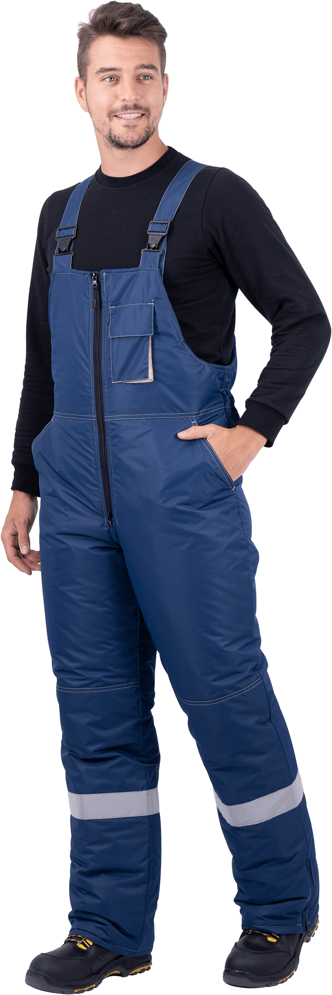 Костюм ЕНИСЕЙ зимний, синий-бежевый