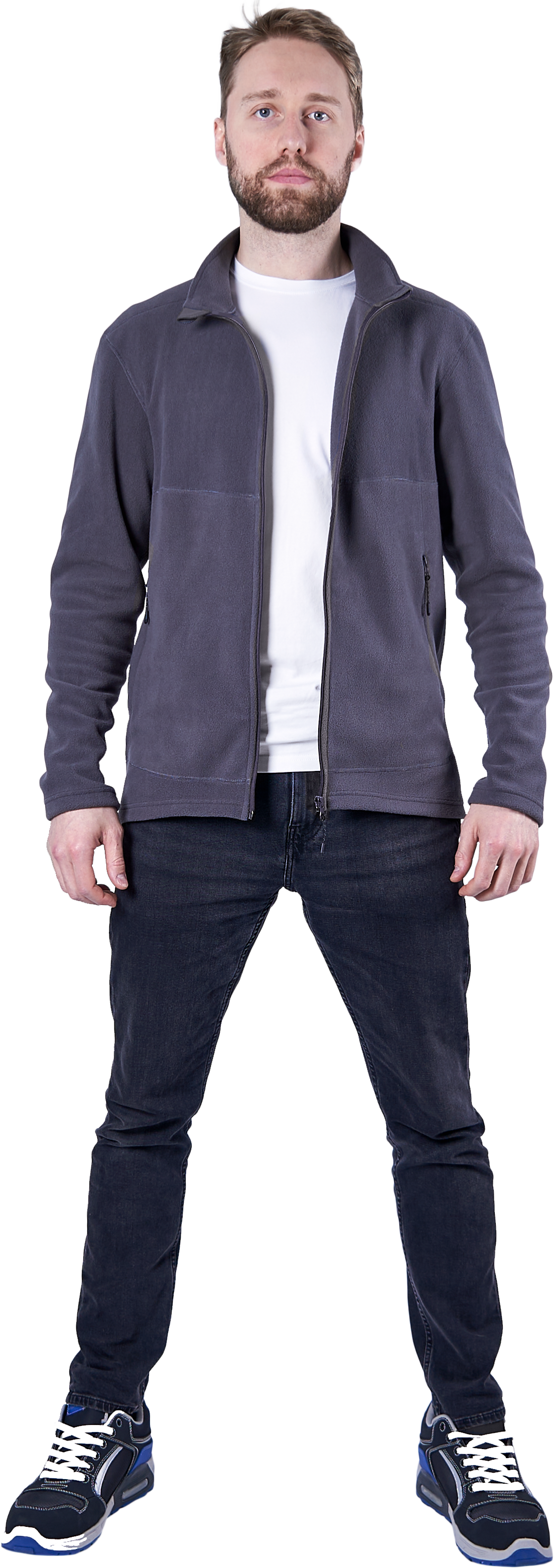 Куртка флисовая ФЬЮЖЕН, темно-серая