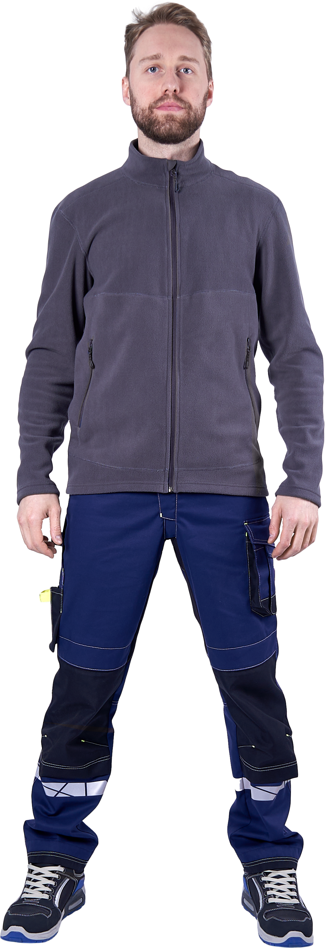 Куртка флисовая ФЬЮЖЕН, темно-серая