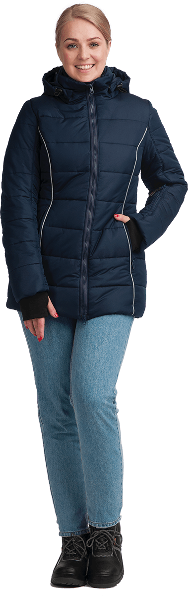 Куртка ФЬЮЖЕН зимняя, т/синий, женская