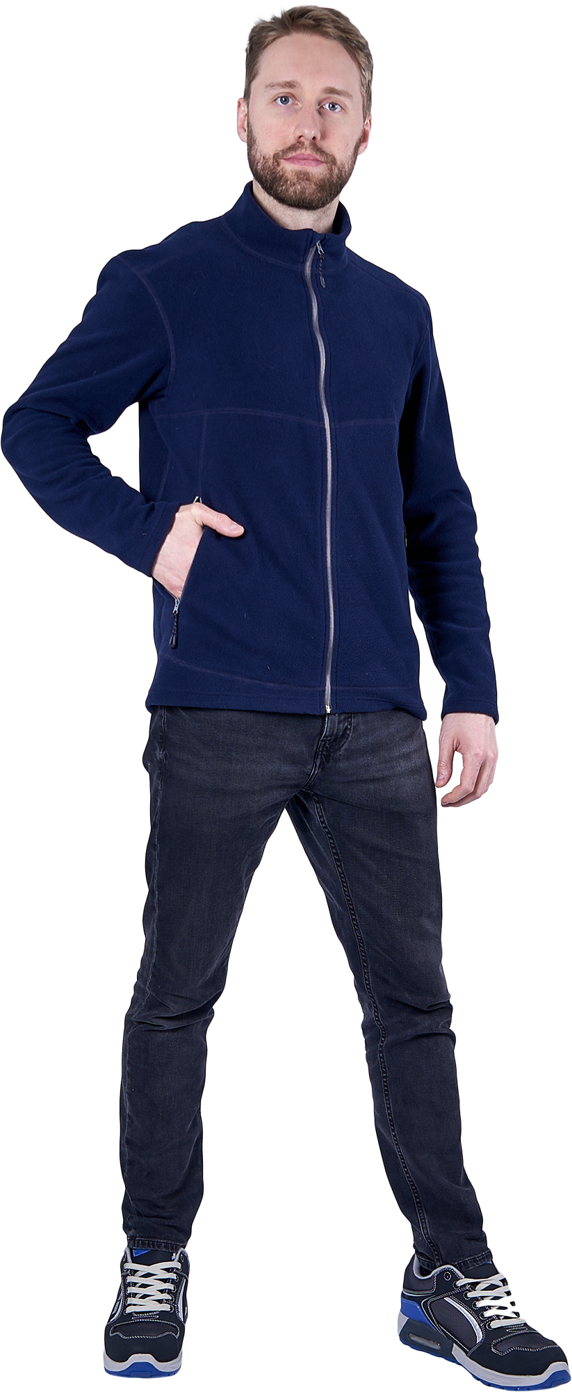 Куртка флисовая ФЬЮЖЕН, синяя