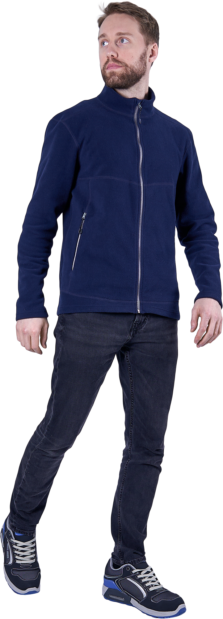 Куртка флисовая ФЬЮЖЕН, синяя