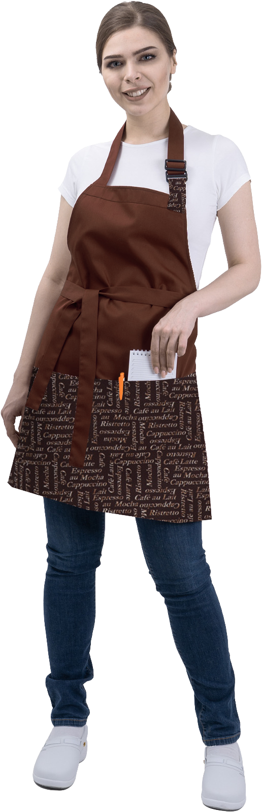Фартук БАРИСТА, коричневый