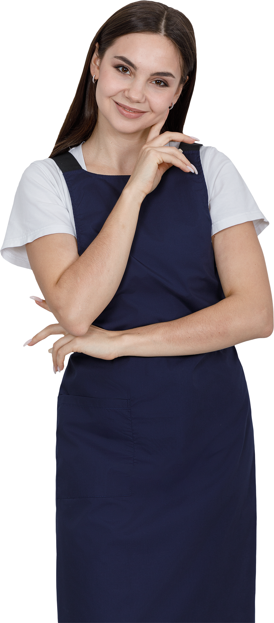 Фартук ЕВРО, т/синий