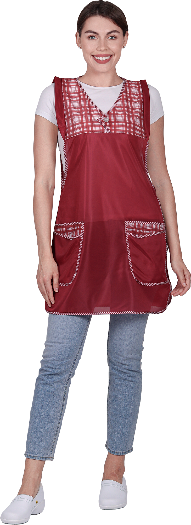 Фартук ХОЗЯЮШКА нейлоновый, бордо