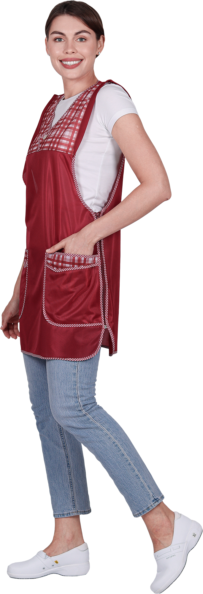 Фартук ХОЗЯЮШКА нейлоновый, бордо