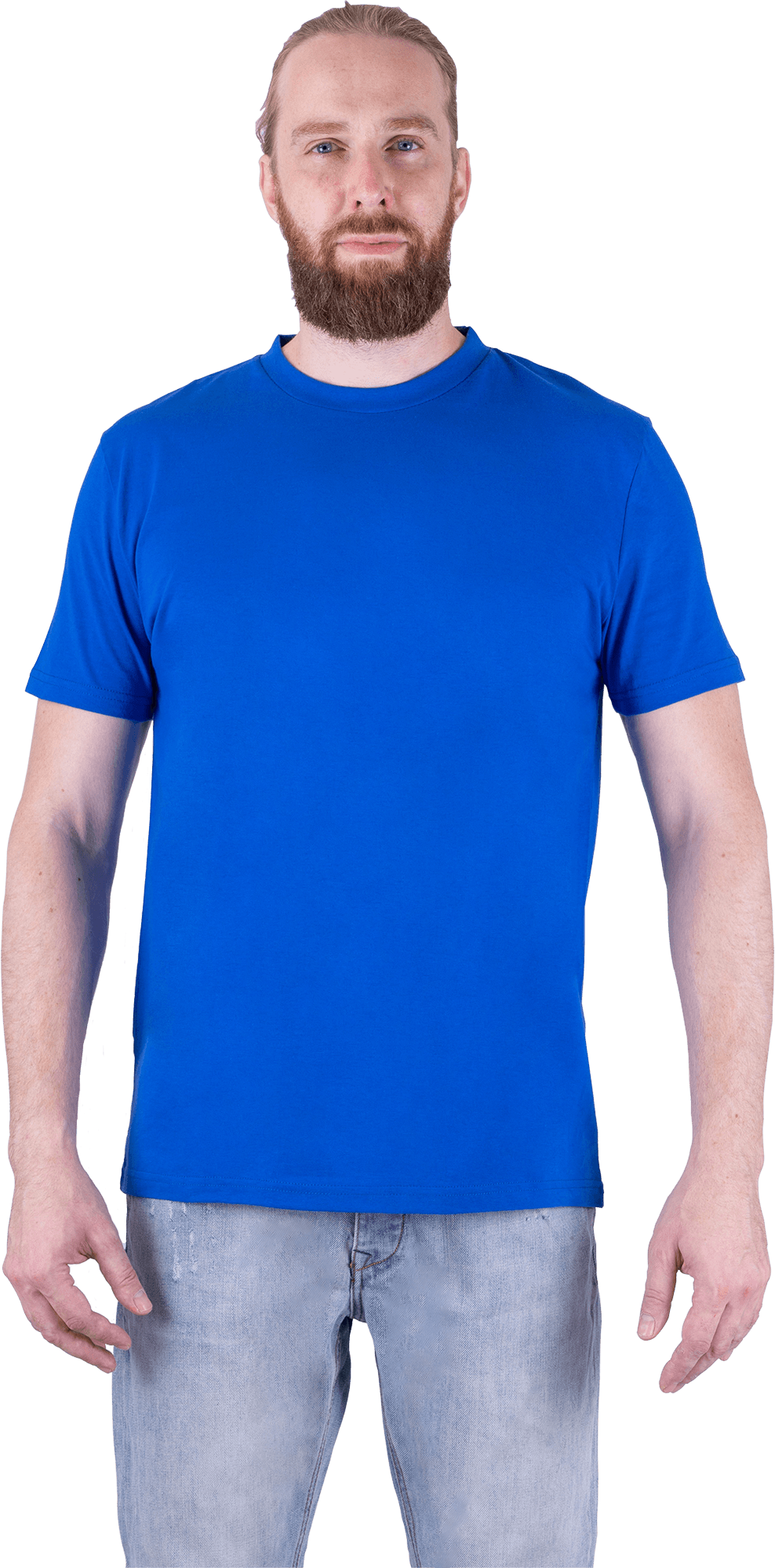 Футболка короткий рукав 160 г/м2, василек (электрик)