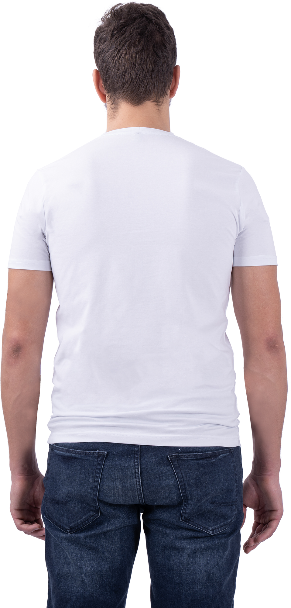 Футболка с лайкрой мужская белая