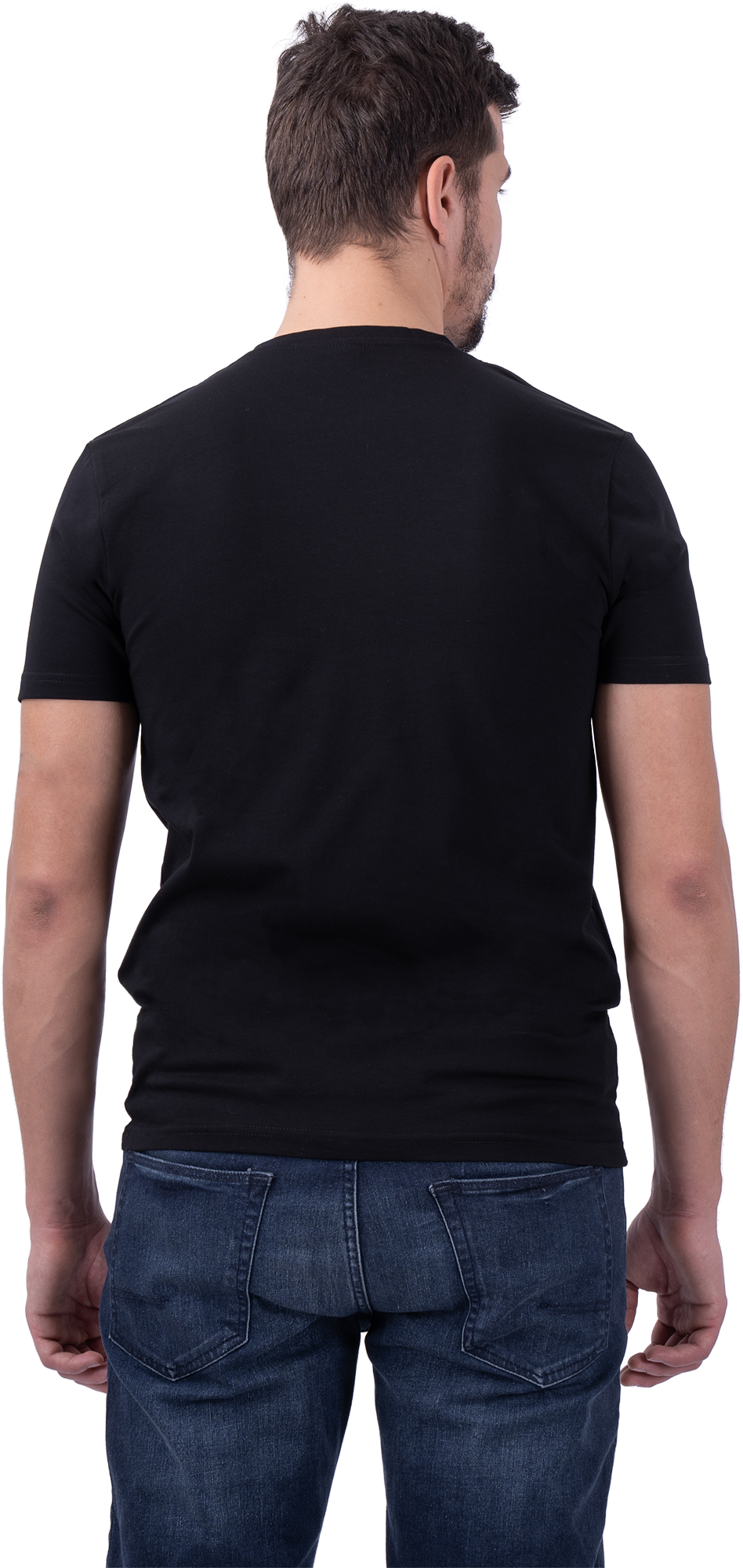 Футболка с лайкрой мужская черная