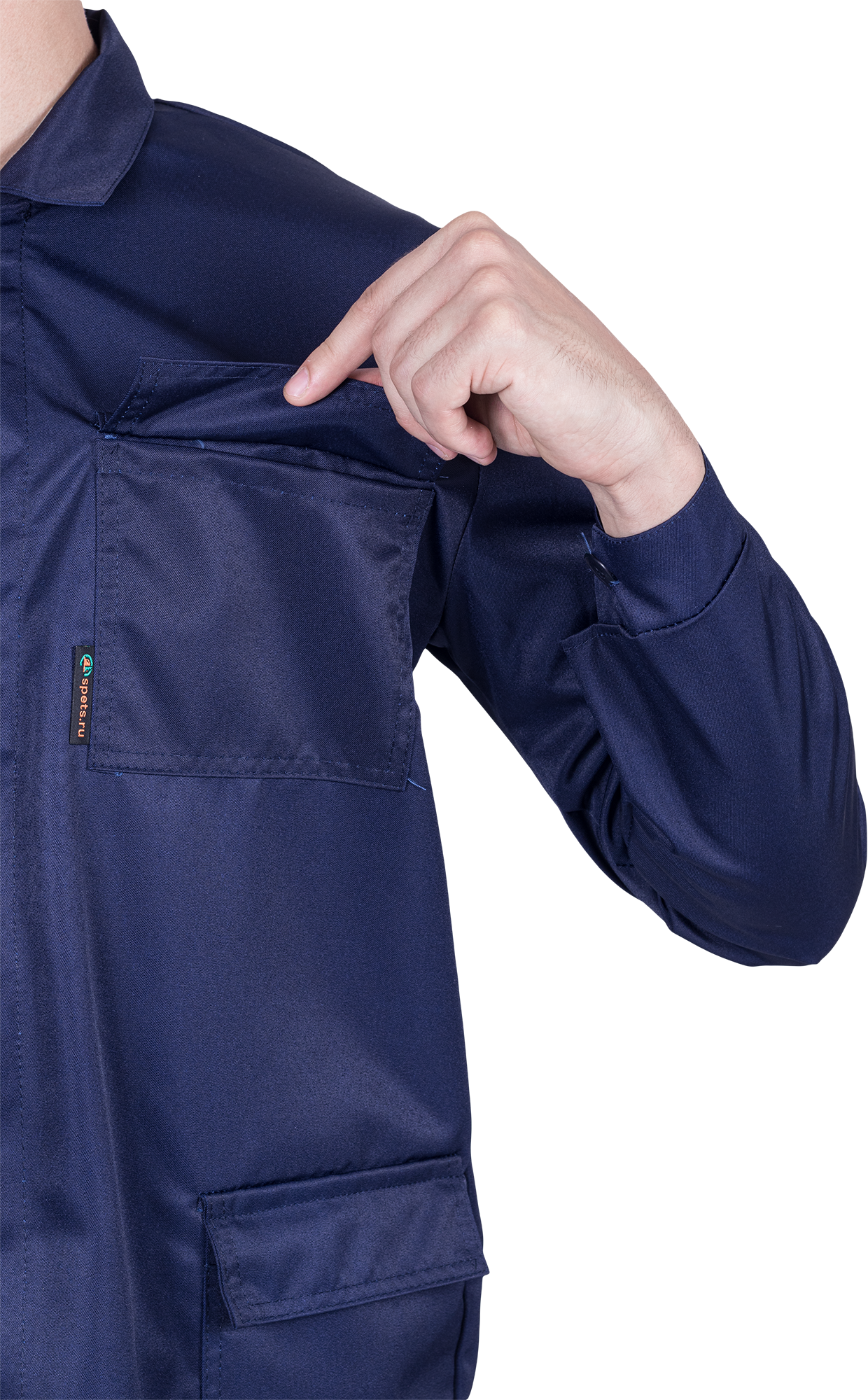 Халат кислотостойкий, т/синий