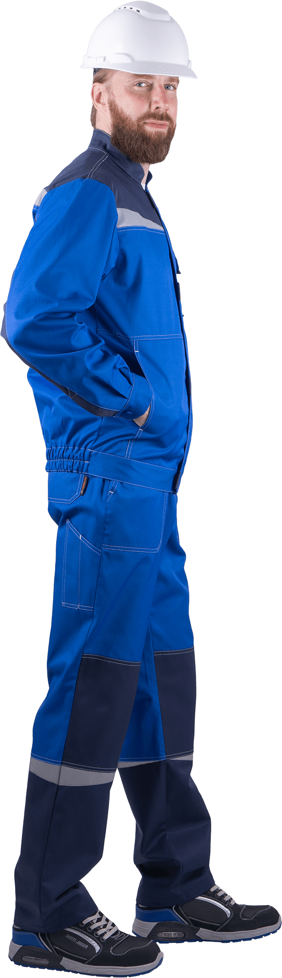 Костюм КМ-10 ЛЮКС летний, василек-т.синий (Куртка+брюки)