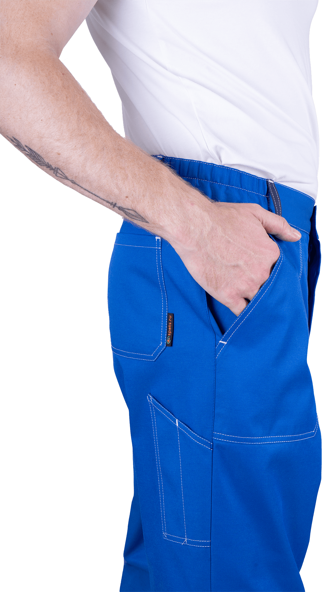 Костюм КМ-10 ЛЮКС летний, василек-т.синий (Куртка+брюки)