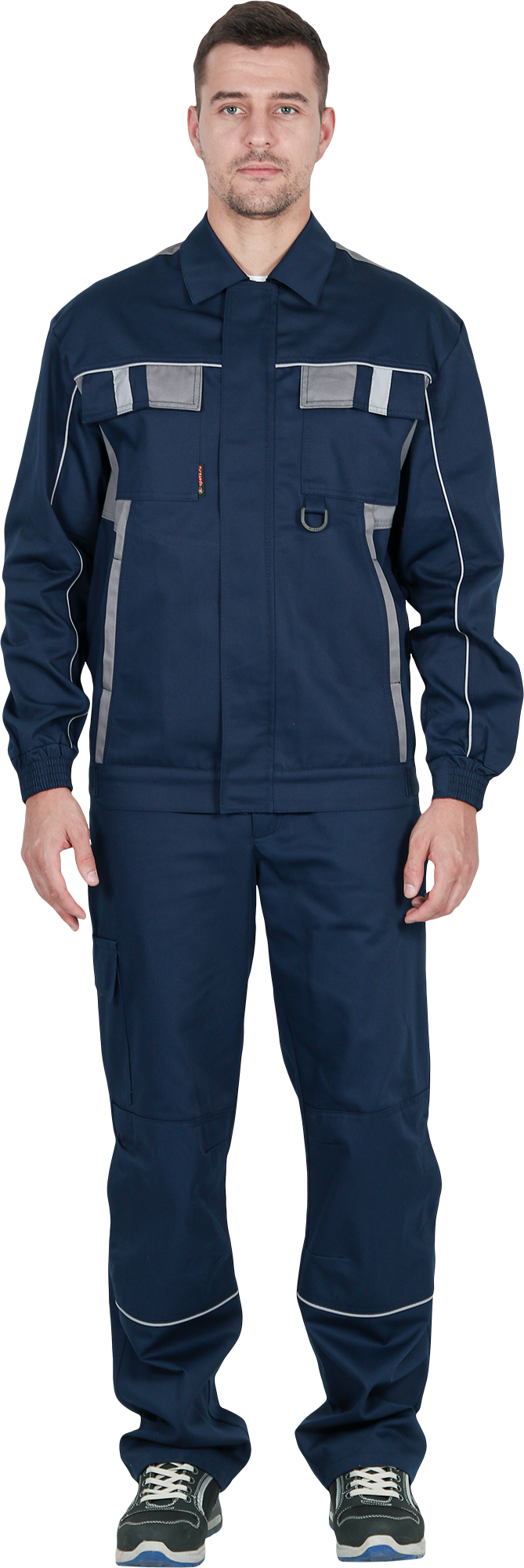 Костюм КОНФОРМ летний, т/синий-серый (Куртка+брюки) Импорт