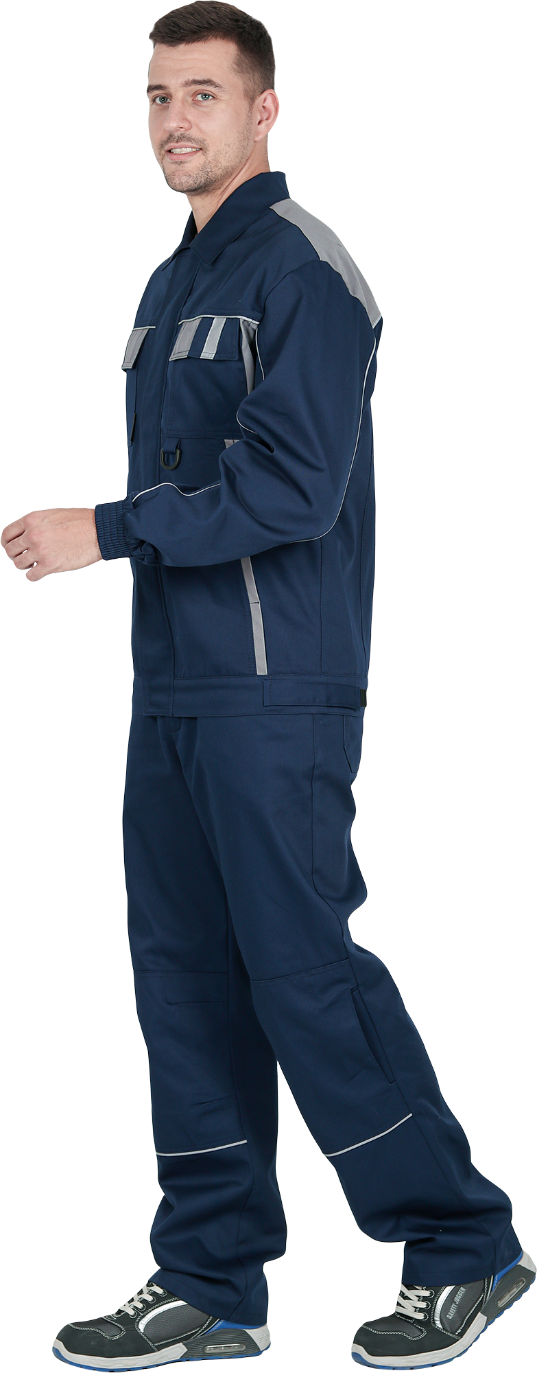 Костюм КОНФОРМ летний, т/синий-серый (Куртка+брюки) Импорт