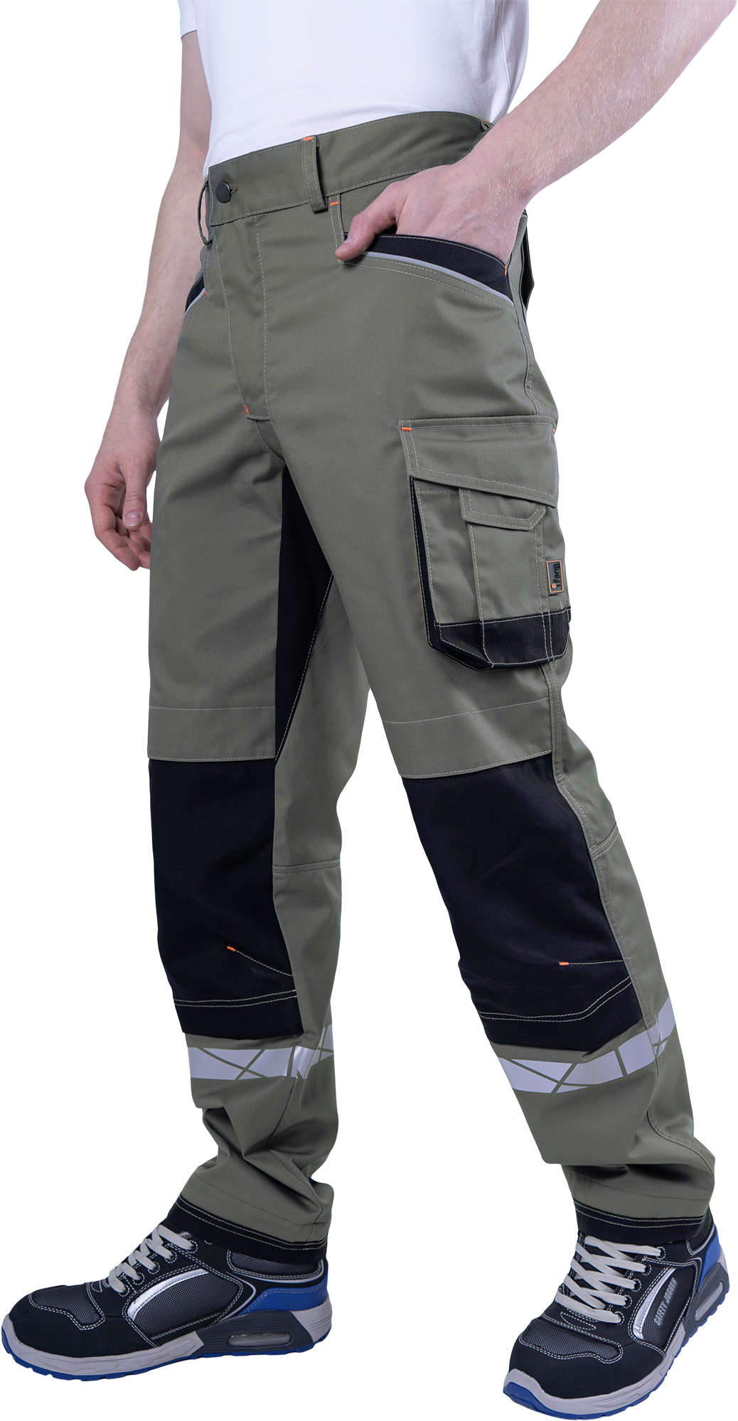 Брюки КОРПОРАЦИЯ летние, хаки-черный