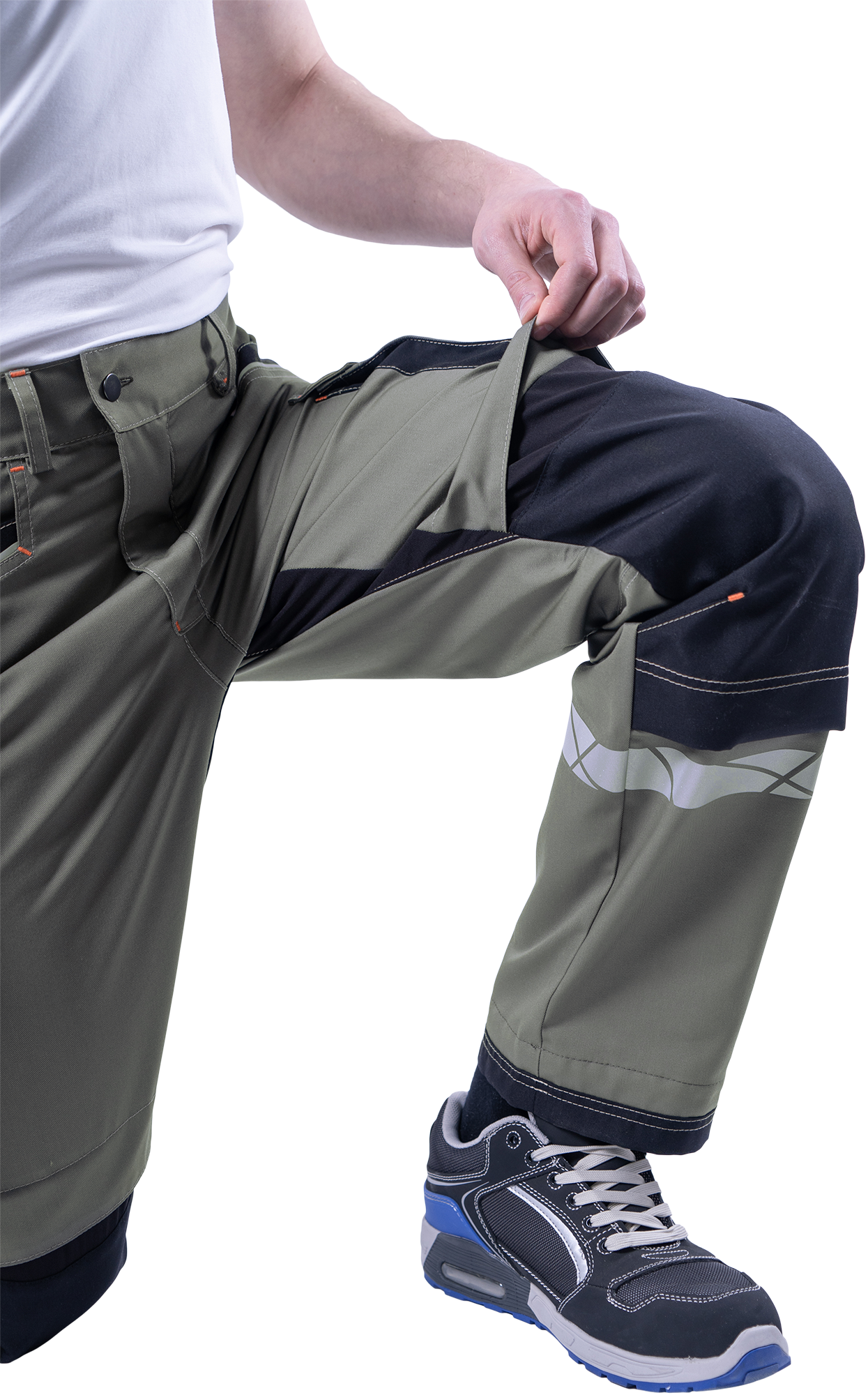 Брюки КОРПОРАЦИЯ летние, хаки-черный