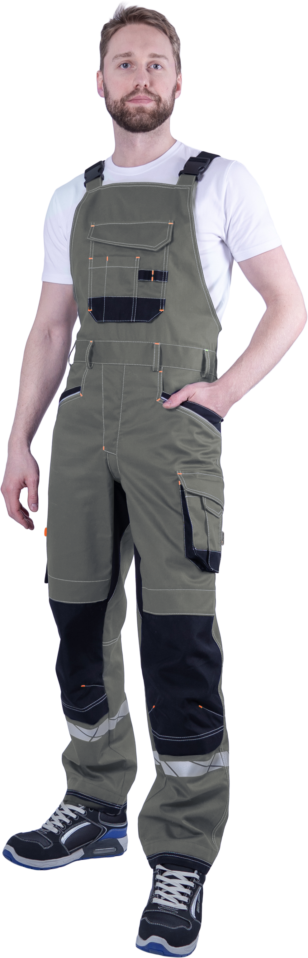 Полукомбинезон КОРПОРАЦИЯ летний, хаки-черный