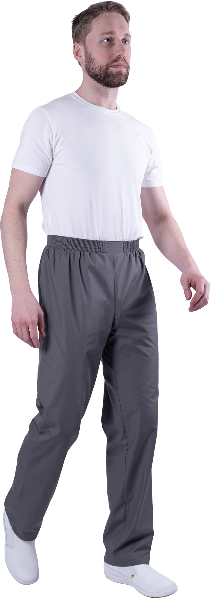 Костюм БИСТРО, белый-т/серый, мужской