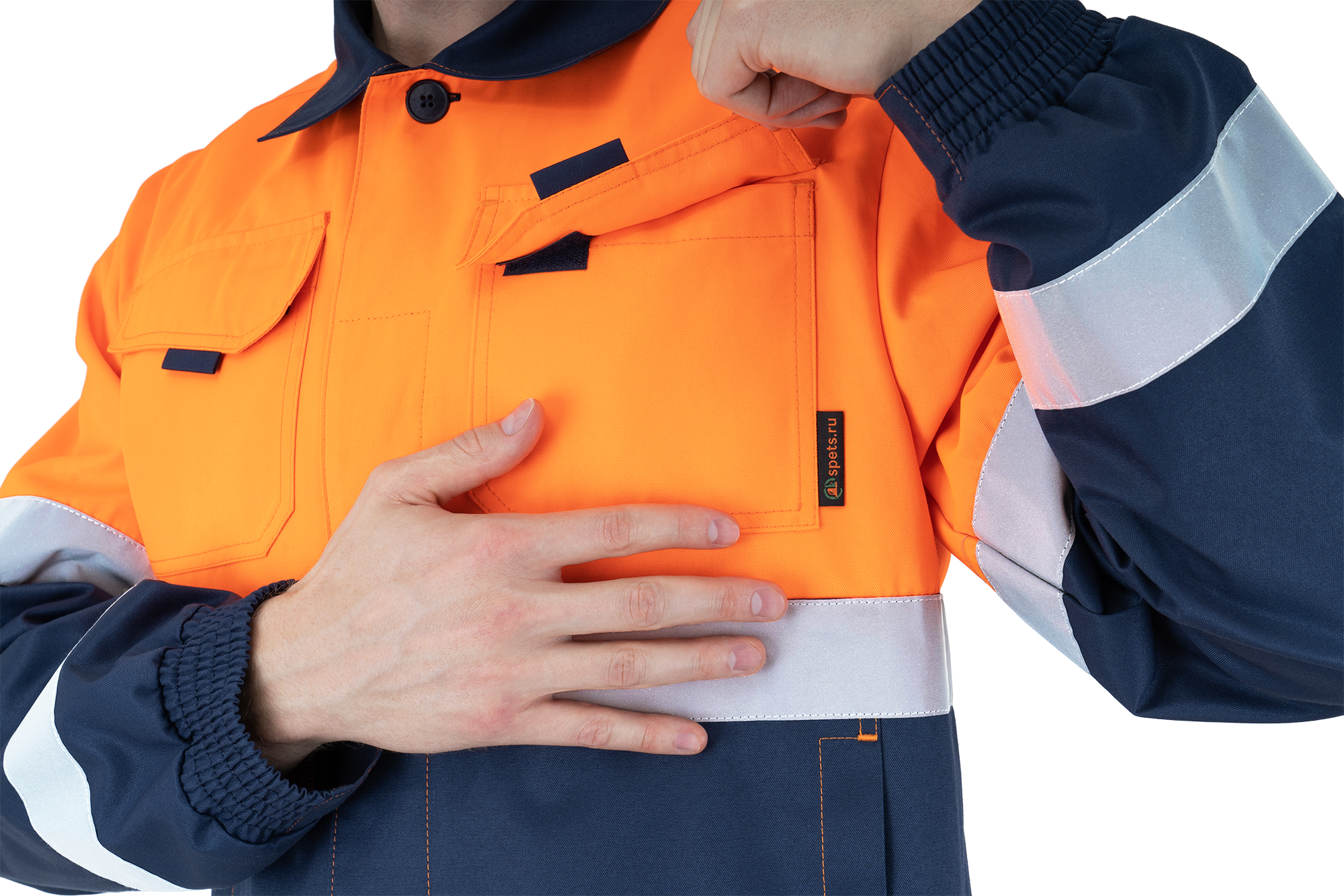 Костюм БРАЙТ, Со - 3-ий класс защиты, флуоресцентный оранжевый-синий