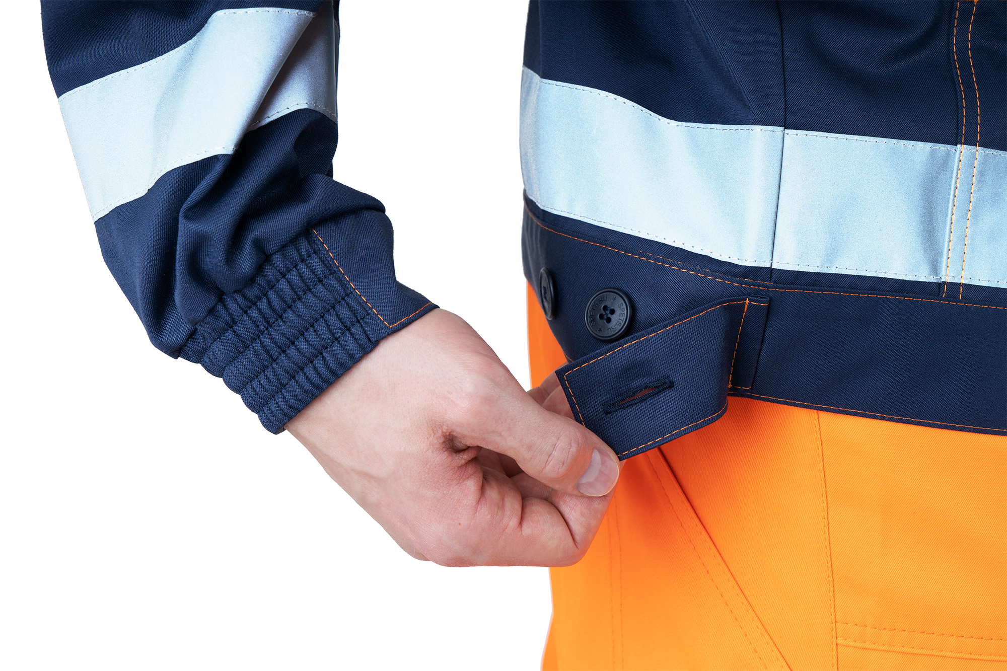 Костюм БРАЙТ, Со - 3-ий класс защиты, флуоресцентный оранжевый-синий