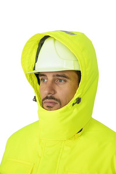 Костюм БРАЙТ зимний, Со - 3-й класс защиты, Тн - 2-й класс защиты, флуоресцентный желтый-синий