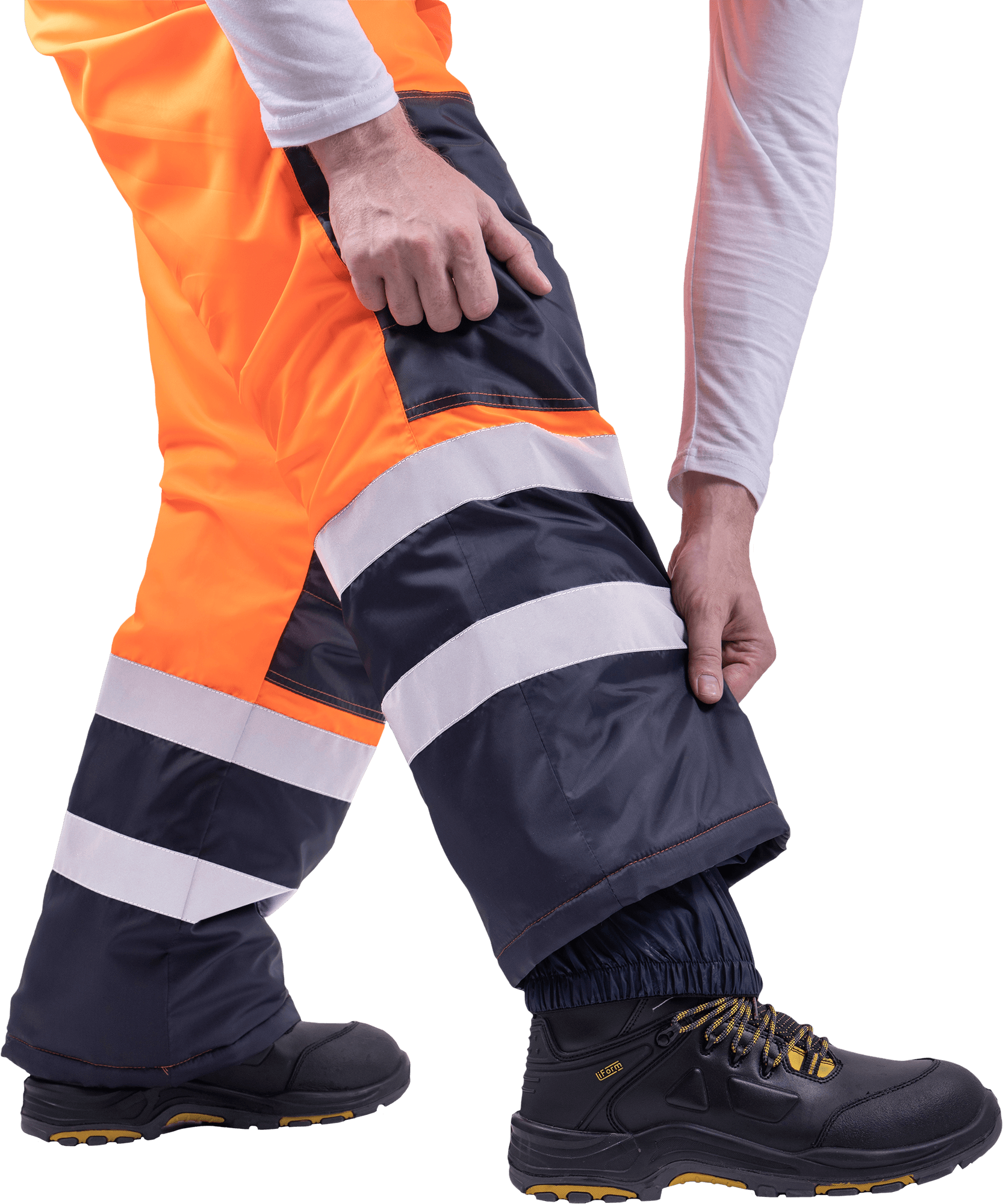 Костюм БРАЙТ зимний, Со - 3-й класс защиты, Тнв - 2-й класс защиты, флуоресцентный оранжевый-синий