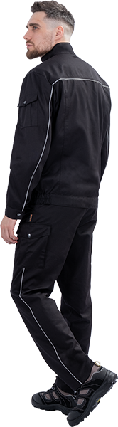 Костюм ФОРПОСТ летний, черный (куртка, брюки)