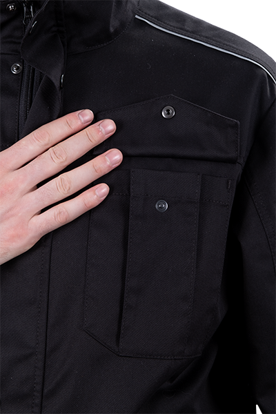 Костюм ФОРПОСТ летний, черный (куртка, брюки)