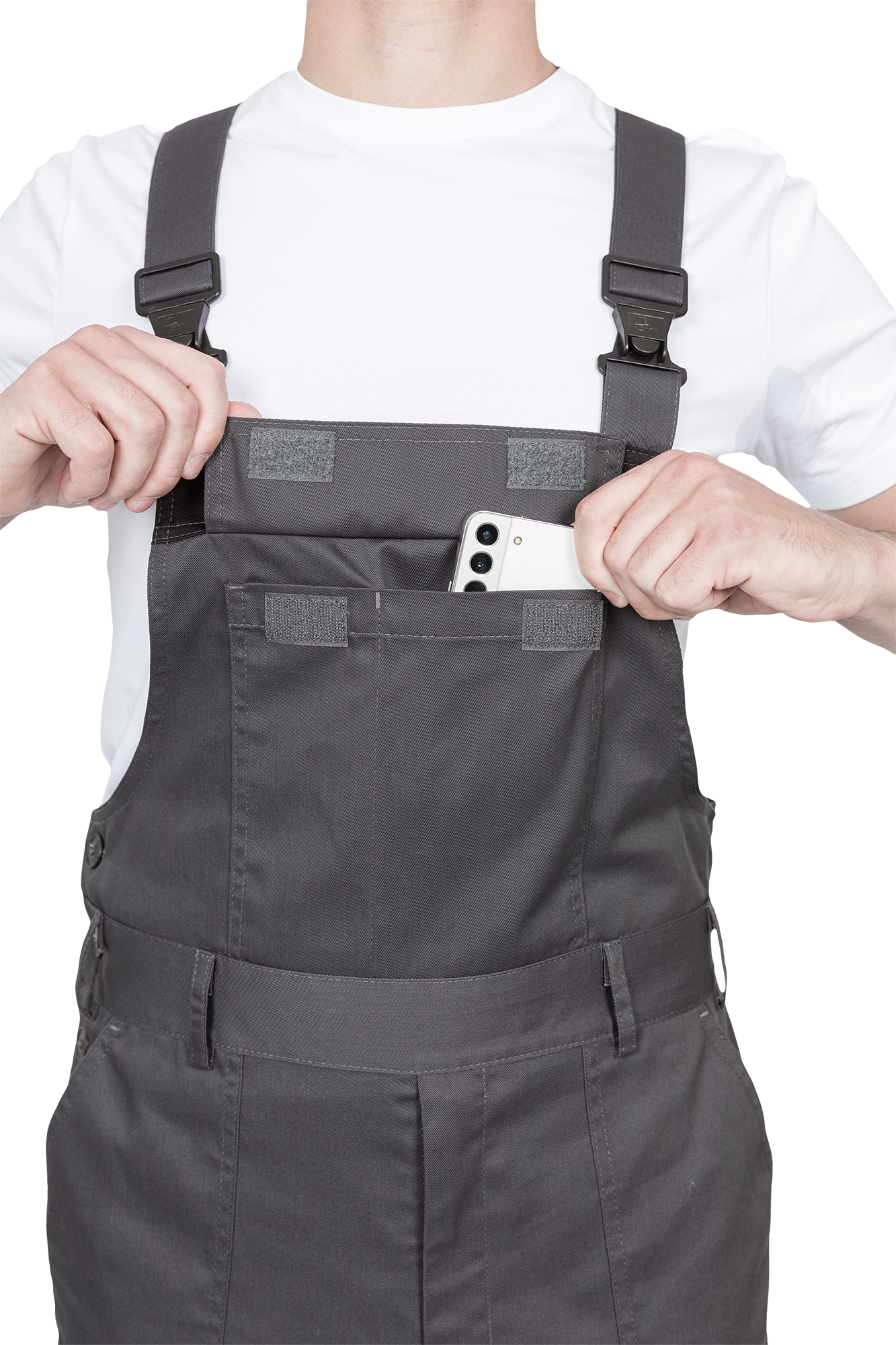 Костюм ГРАНИТ НЕО летний, серый-черный (Куртка+полукомбинезон) Импорт