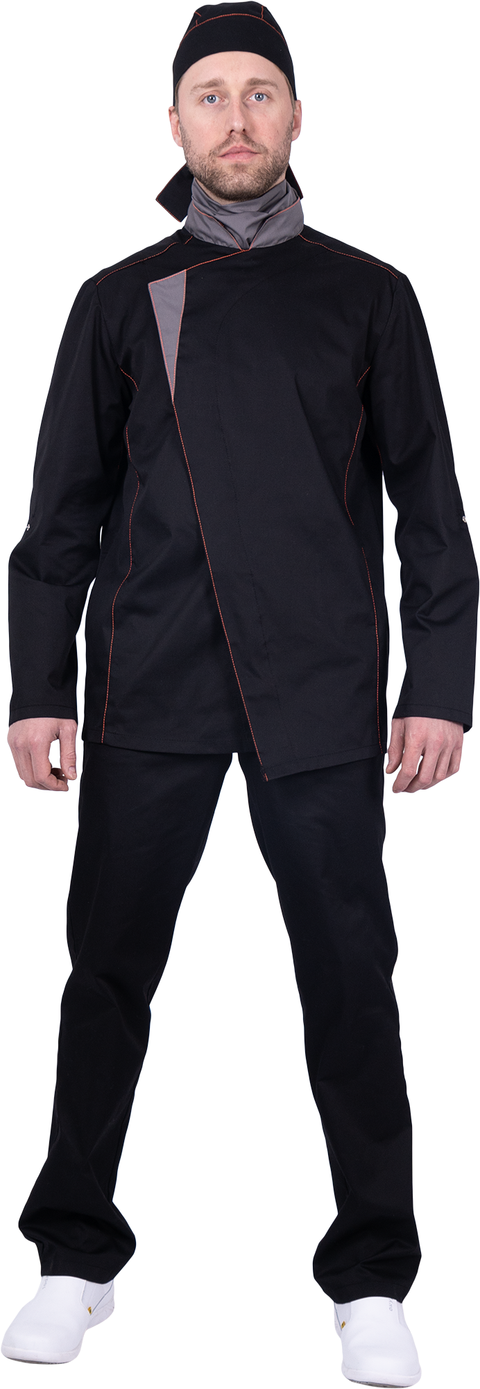 Костюм ГУРМАН , черный-серый