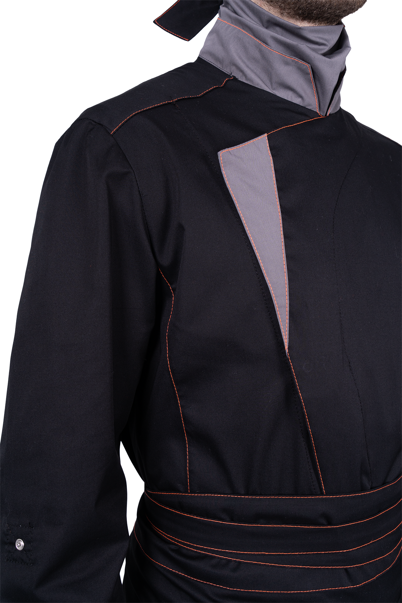 Костюм ГУРМАН , черный-серый