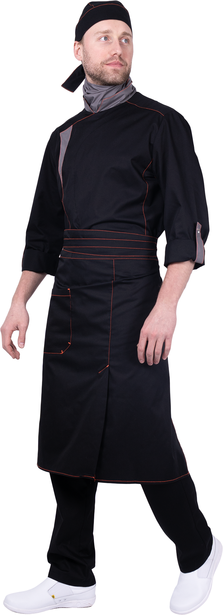 Костюм ГУРМАН , черный-серый