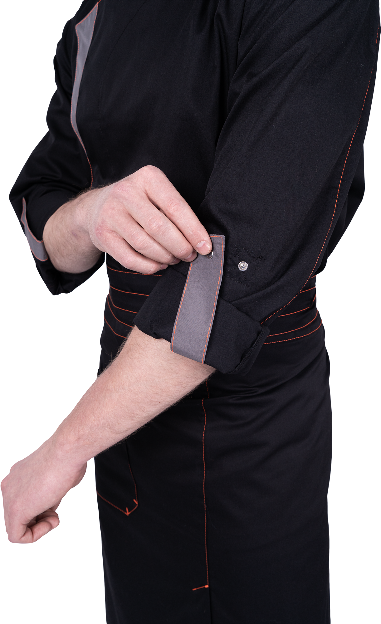 Костюм ГУРМАН , черный-серый