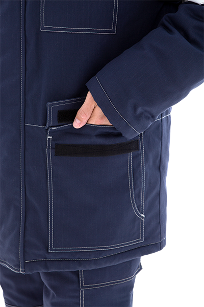 Костюм МЕГАСТАТОЙЛ зимний, т/синий-серый-оранж