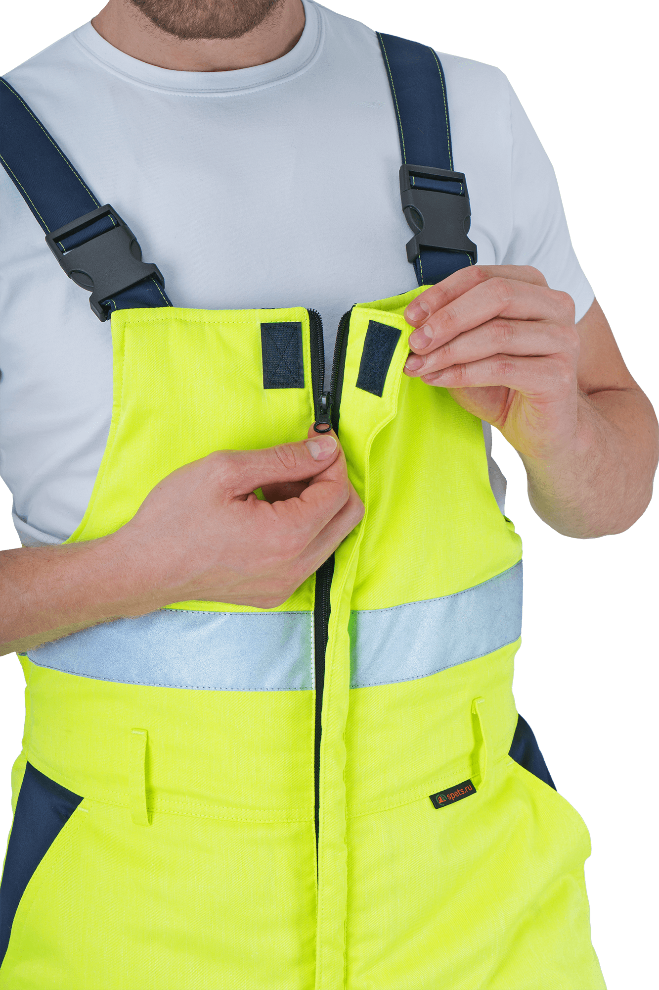 Костюм РЕФЛЕКТ-1 зимний, Со - 3-й класс защиты, Тнв - 3-й класс защиты, флуоресцентный желтый-синий