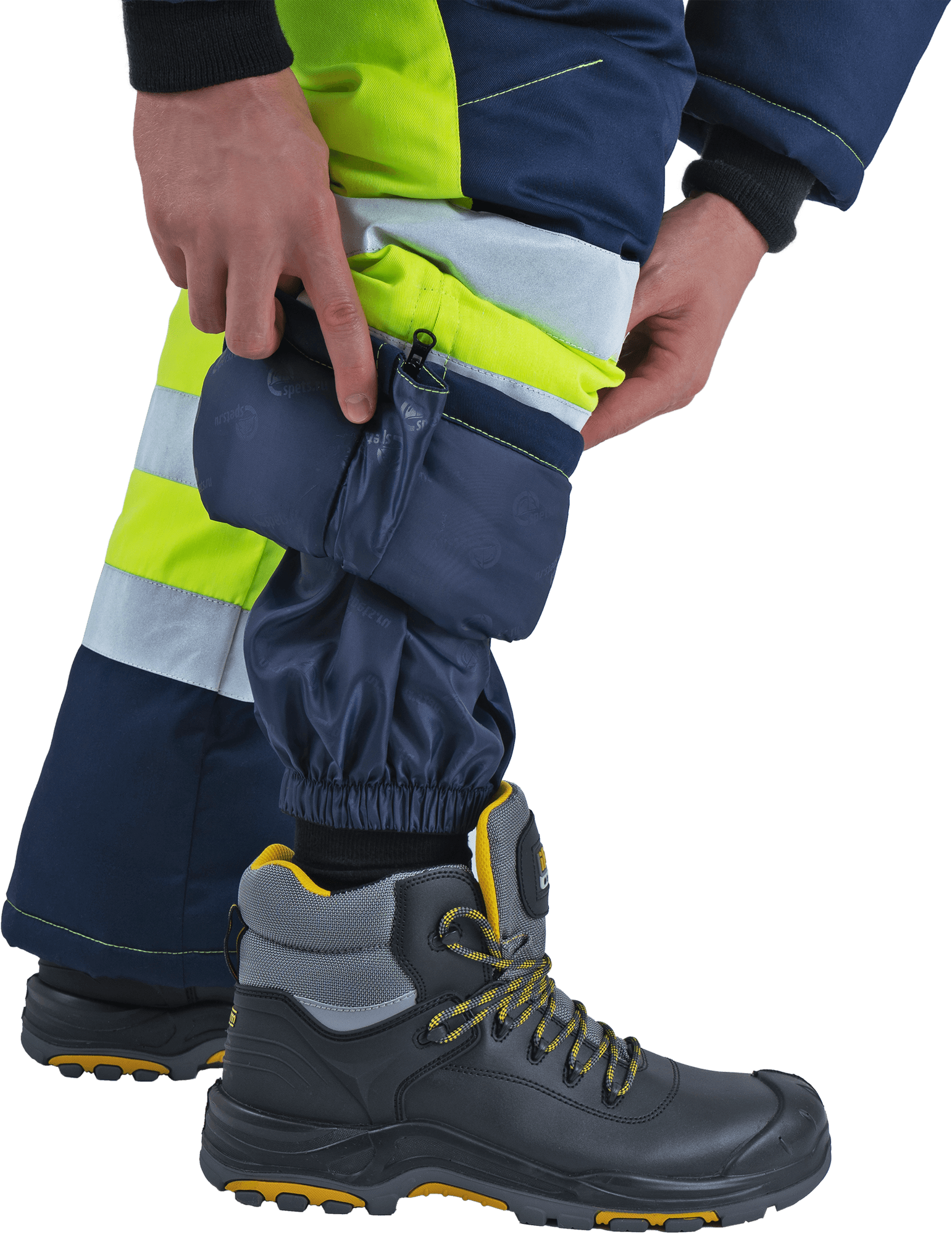Костюм РЕФЛЕКТ-1 зимний, Со - 3-й класс защиты, Тнв - 3-й класс защиты, флуоресцентный желтый-синий