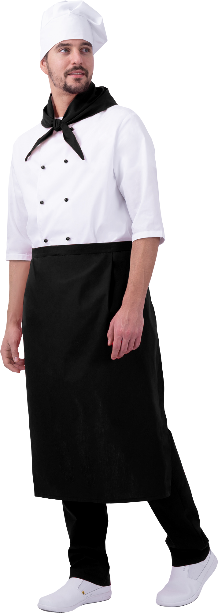 Костюм ШЕФ-ПОВАР, белый-черный