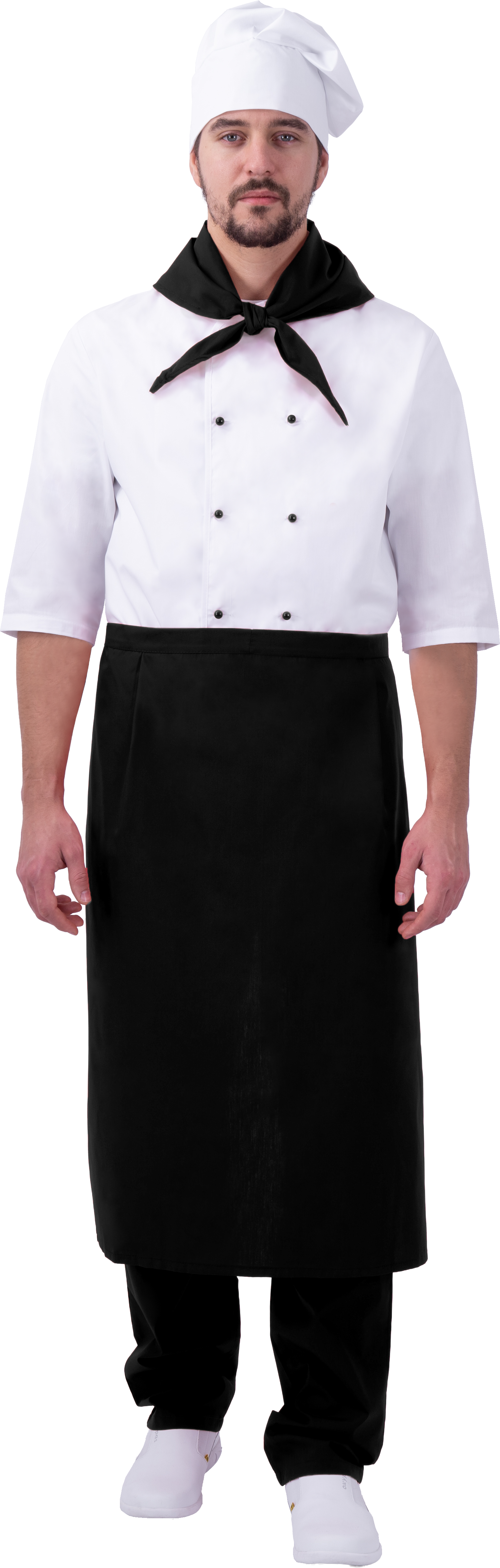 Костюм ШЕФ-ПОВАР, белый-черный