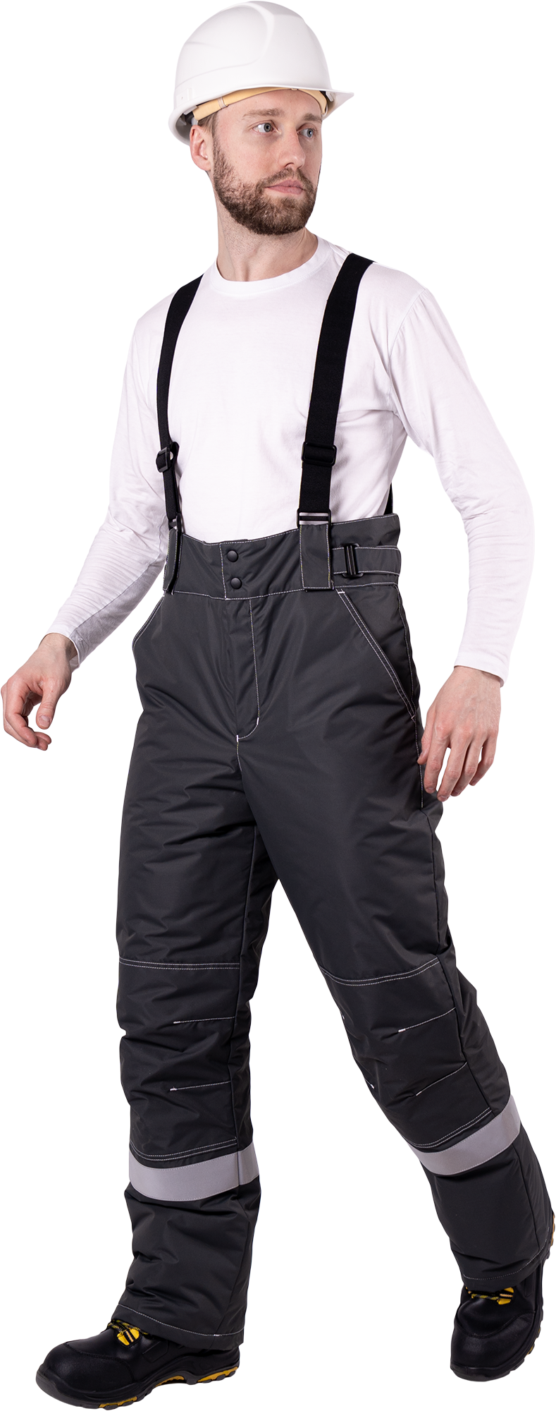 Костюм СТАРАТЕЛЬ зимний, серый-красный Импорт