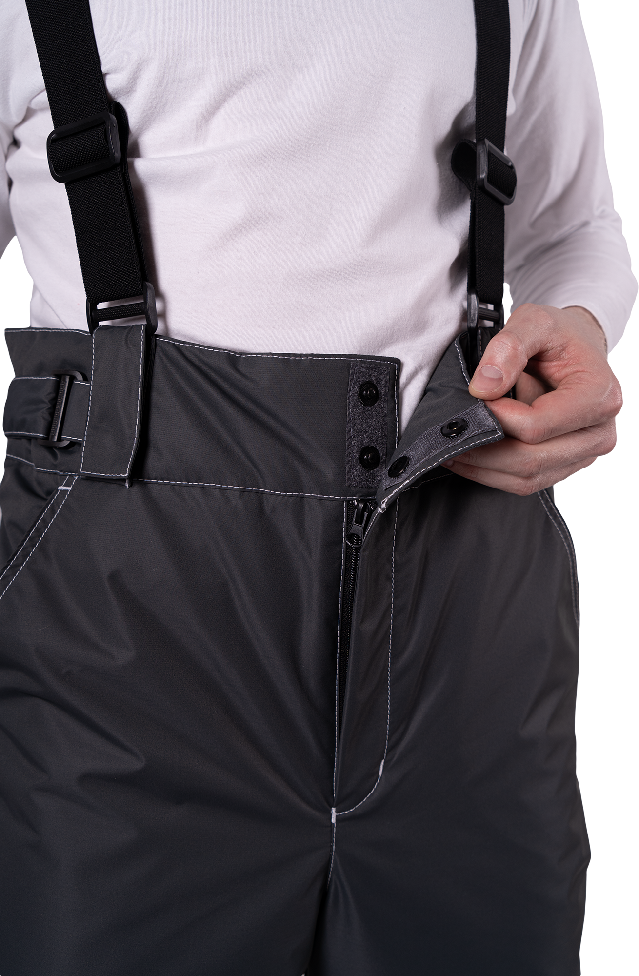 Костюм СТАРАТЕЛЬ зимний, серый-красный Импорт