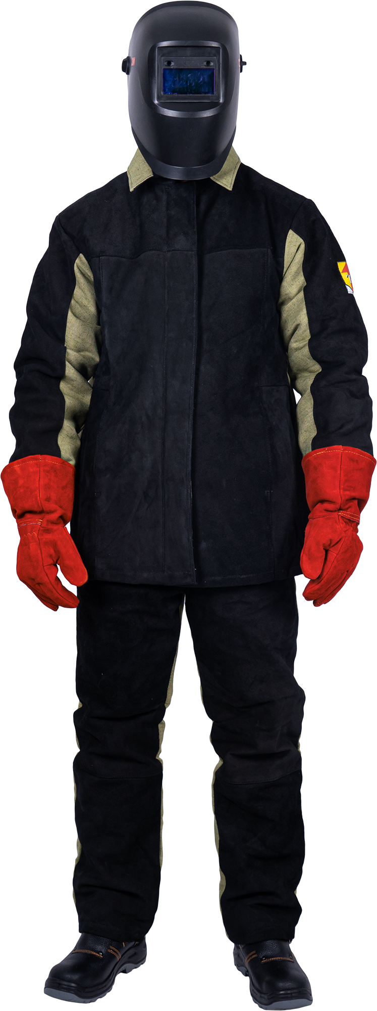Костюм сварщика комбинированный спилок/брезент утепленный, 2.6